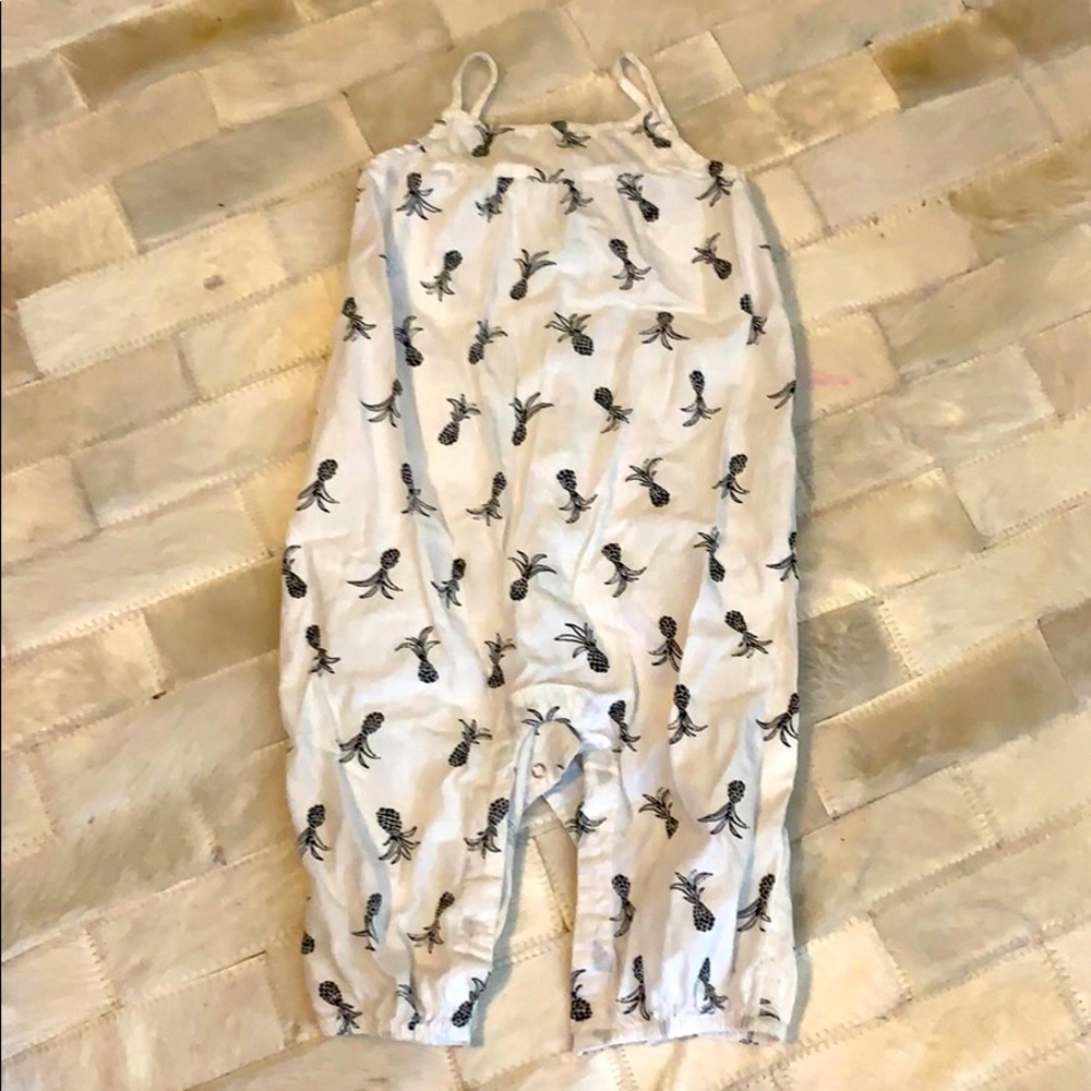 Pineapple print romper